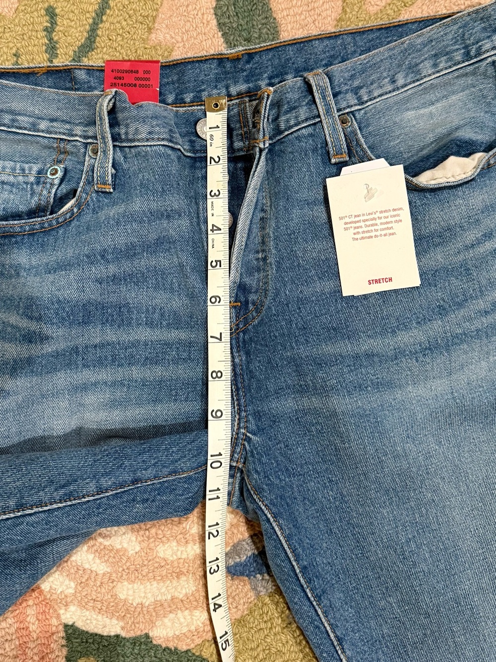 Levi’s 501 CT size 28,cropped length, NWT - Picture 5 of 6
